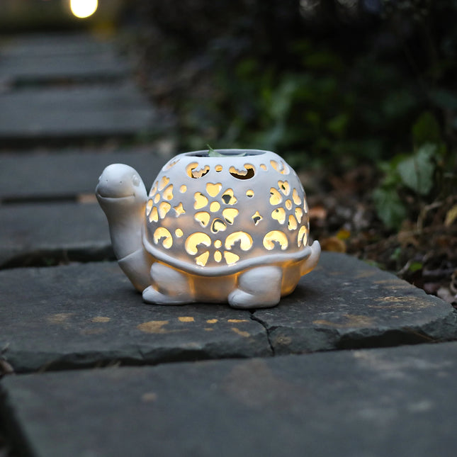 Solar Outdoor Statue Statue With Light Birthday Gift For Mom, Unique Female Gift, Garden Statue for Spring Decoration by zapcart