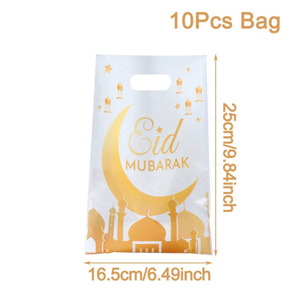 QIFUCN Eid Mubarak Gift Bags Plastic Treat Muslim Ramadan by zapcart