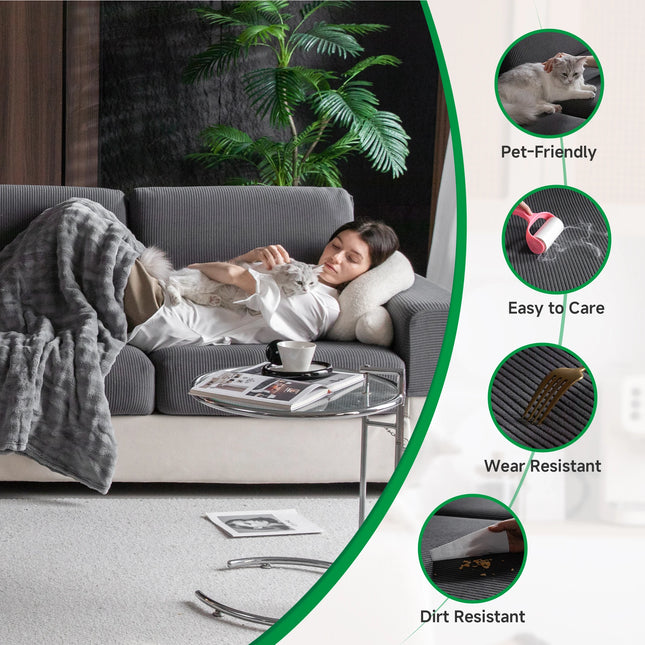 Waterproof Sofa Cover Luxury Adjustable Elastic Couch Cover for Living Room Sofa Seat Cover 1 2 3 4 seater l shaped full set by zapcart