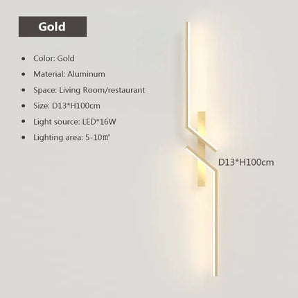 LED Wall Light Modern Minimalist Strip Lighting for Bedroom Bedside Living Room TV Backlight Sofa Decor Wall Sconce Ambient Lamp by zapcart
