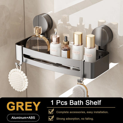 Bathroom Shelf for Shower Wall Mounted Shampoo Bottle Orangizer Shower Corner Rack Storage Punch-free Bathroom Accessories by zapcart