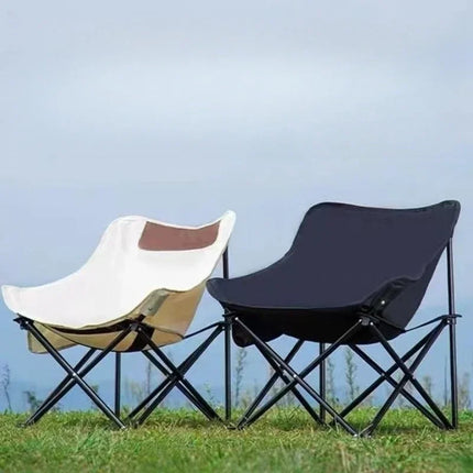 Moon Folding Portable Outdoor Folding Chair, Camping Picnic Lounge Chair, Art Fishing Sketching Chair by zapcart