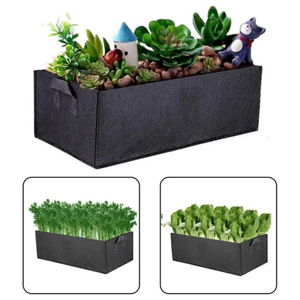 Square Felt Growing Bucket Plant Growth Bag Multi-Functional Vegetable Plant Non-Woven Felt Growing Bag by zapcart