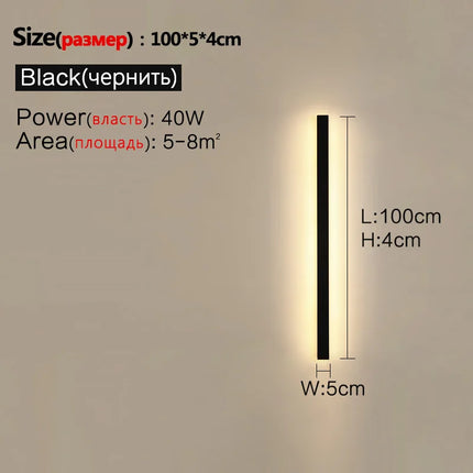 Waterproof Wall Light Outdoor Garden Wall lamps LED Lights Modern Nordic Living Room TV Background IP65 110/220v Wall washer by zapcart