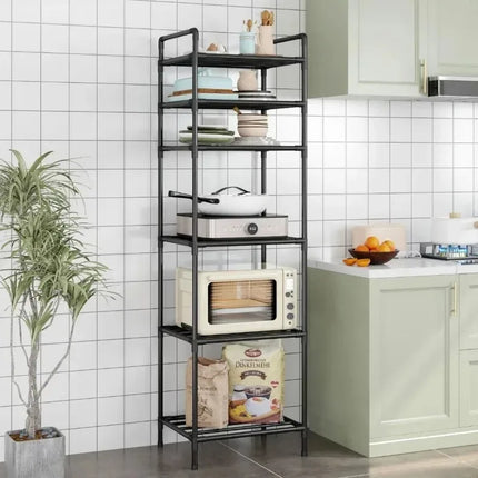 Kitchen multi-layer floor storage rack, household removable storage rack integrated wall rack by zapcart