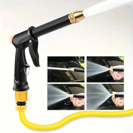 10M High Pressure Water Gun Household Car Wash Water Black Car Wash Adjustable Nozzle Water Watering Pipe Car Wash Gun for Plant by zapcart