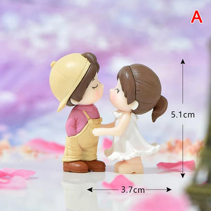 Hign-concerned Miniature Couple Figurines Wedding Gift by zapcart