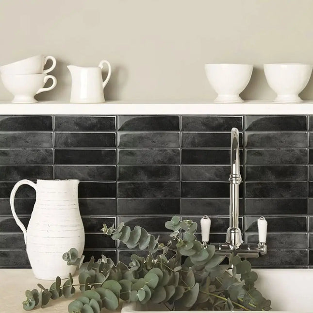 Waterproof Self Adhesive Tile Wall Stickers Oil-proof Moisture-proof Wall Decal Anti Fouling Heat-resistant Wallpaper by zapcart