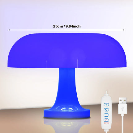 Classic Mushroom Table Lamp Modern Bauhaus Art Table Lamp Bedroom Bedside Lamp Danish Designer Orange Decorative Table Lamp by zapcart