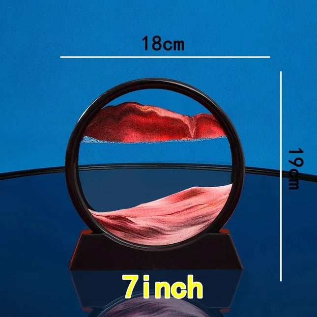 3D Sand Art Hourglass – Moving Quicksand Decoration for Home & Office by zapcart