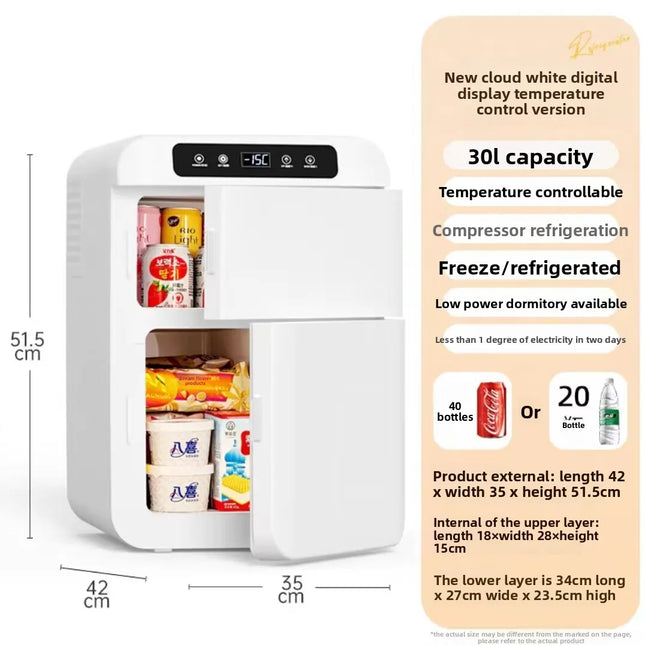 2025 New Dual Temperature Refrigerator, Separate Controls for Freezer/Fridge, Low Noise Apartment S1ize Dual Cooling Fridge by zapcart