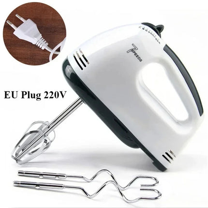 7-Speed Electric Hand Mixer Automatic Blender for Cream Egg Cake Dough Versatile Kitchen Appliance Tool by zapcart