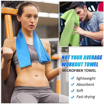 Quick Dry Beach Towel, Microfiber Travel Towel,Fast Drying Towel Set for Camping, Beach, Gym, Sports, Bath by zapcart