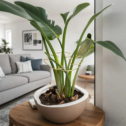 1Pc Large Monstera Plant Support Frame Sturdy Climbing Stems Leaf Stabilizer Outdoor Use for Tall Houseplant Hanging Plant Stand by zapcart