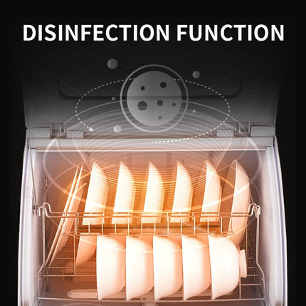 800W Dishwasher Home Desktop Fully Automatic Sterilization and Cleaning Integrated Mini Dishwasher 220V 50Hz by zapcart
