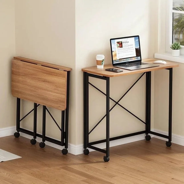 Folding small desk, bedroom desk, student's simple writing desk by zapcart