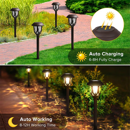 PAMNNY Solar Led Garden Light Outdoor 1PCS Waterproof Ground-plug Landscape Pathway Lawn Lamps for Villa Yard Patio Decoration by zapcart