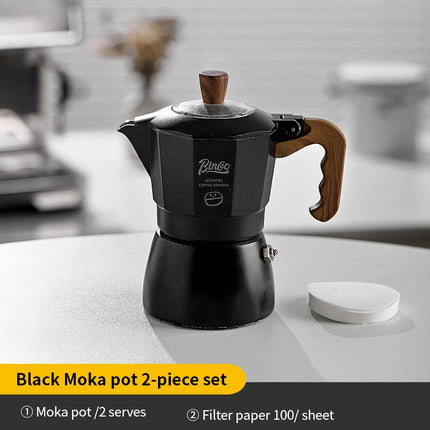 Bincoo Dual Valve Moka Pot Set with Heater, Espresso Coffee Maker, Portable Home Machine, Outdoor Use by zapcart
