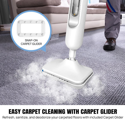 DayPlus Steam Mop & Detachable Steam Cleaner, 1500W Powerful Floor Steamer for Carpet Laminate Hardwood Grout Tile Marble, 400ml by zapcart