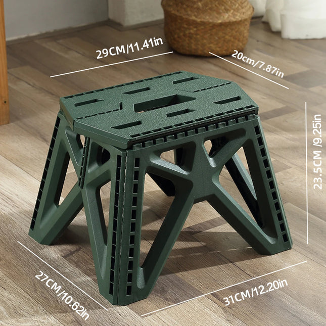 Portable Folding Chair High Load Bearing Durable Foldable Small Stool for Indoor/Outdoor Use, Camping, Hiking, Fishing, BBQ by zapcart