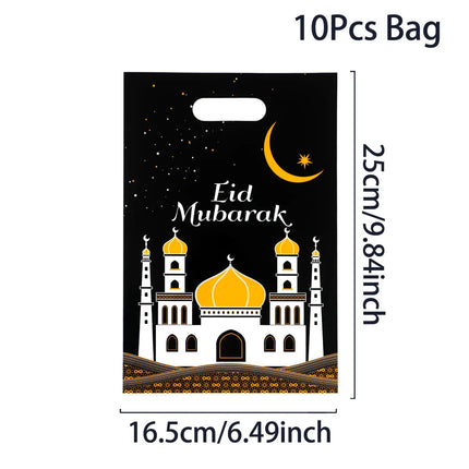 QIFUCN Eid Mubarak Gift Bags Plastic Treat Muslim Ramadan by zapcart
