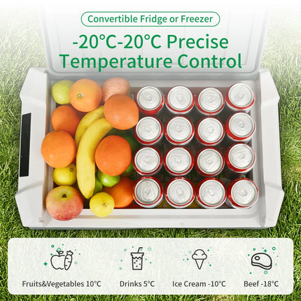 Alpicool NL 25L 35L 45L Car Refrigerator 12V Compressor Fridge Freezer 12/24V DC 100-240V AC Portable Cooler for Camping Travel by zapcart