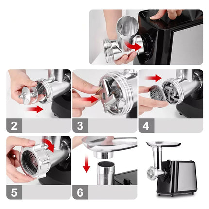 XMSJ Stainless Steel Electric Meat Grinder 700W For Home Use by zapcart