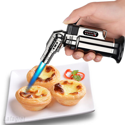 Metal Windproof Gas Lighter Adjustable Flame Welding Torch For Men by zapcart