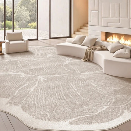 French Style Carpets for Living Room Light Luxury Bedroom Decor Carpet Art Fluffy Soft Irregular Shape Rug Home Thick Plush Mat by zapcart