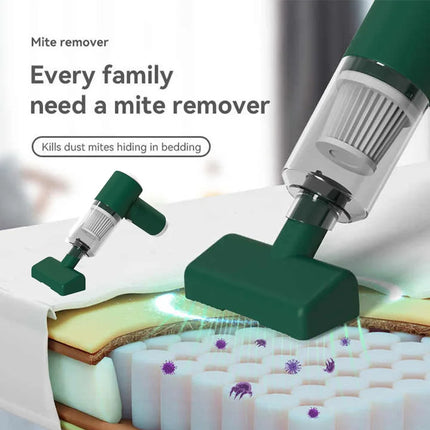 Dust Cleaner Bed Mite Removal Instrument Handheld UV Mattress Vacuum Cleaner Wireless Cleaning Machine for Pillows Sheets Brush by zapcart