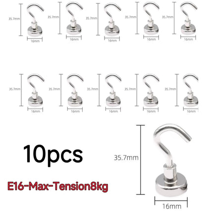 Choice Magnetic Hooks 10 Pieces Strong Home Storage Hangers by zapcart