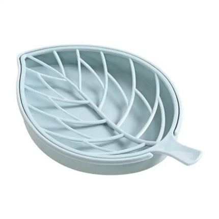 3 Colors Leaf Shape Soap Holder Non Slip Soap Box Toilet Shower Tray Draining Rack Bathroom Gadgets Soap Dish Tray Holder by zapcart