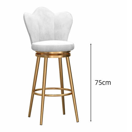 Stylish Designer high Bar Chairs Modern Metal Round Gold Design Nordic Minimalist Comfortable Barkrukken Home stool chair by zapcart