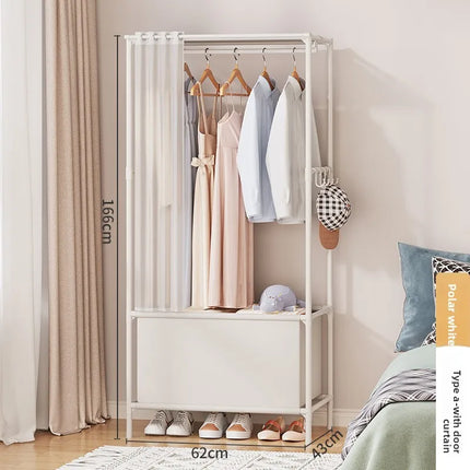 Small Wardrobe Clothes Closet Easy Assembly Storage Cabinet Sturdy Space Saving Apartment Rental Household Armarios De Ropa by zapcart