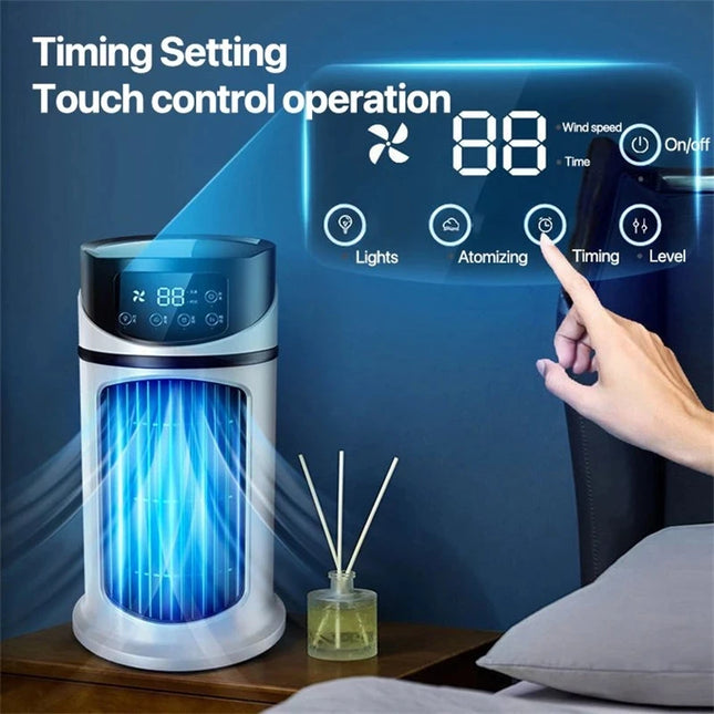 Portable Air Conditioner USB Mini Air Conditioner Air Cooler Fan Water Cooling Fan Air Conditioning air cooler For Home Office by zapcart