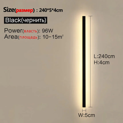 Waterproof Wall Light Outdoor Garden Wall lamps LED Lights Modern Nordic Living Room TV Background IP65 110/220v Wall washer by zapcart