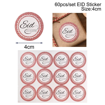 FENGRISECN Eid Mubarak Banner Plates Ramadan Tableware Kit by zapcart