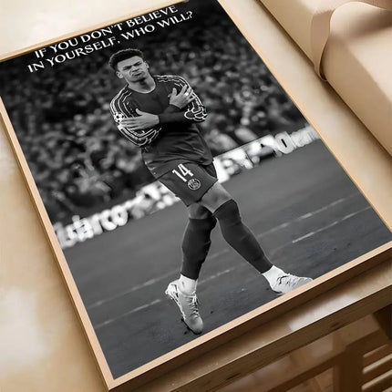 Athlete Inspirational Quotation Poster Home Gym Football Basketball Prints Wall Stickers Paintings for Home Living Room Decor by zapcart