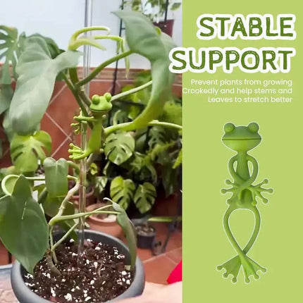 1/3/5/10PCS Frog Plant Stand Tomato Plant Support for Plants Gardening Plant Holder Plant Climbing Fixture Clips Garden Supplies by zapcart