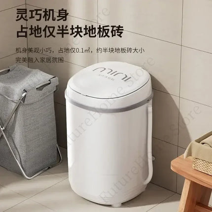 Large capacity semi-automatic washing machine small home dormitory children baby underwear by zapcart