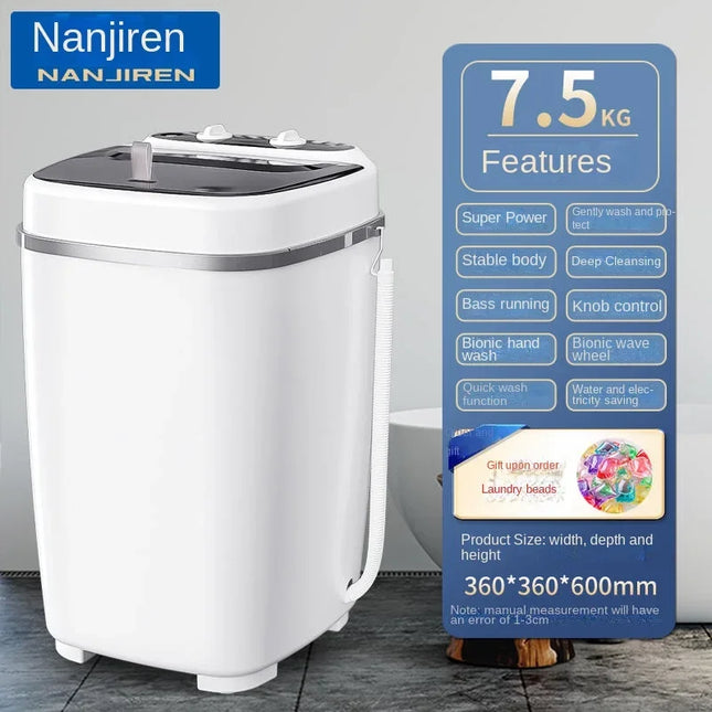 220V Compact and Automatic Southpole Mini Washing Machine for Babies and Children by zapcart