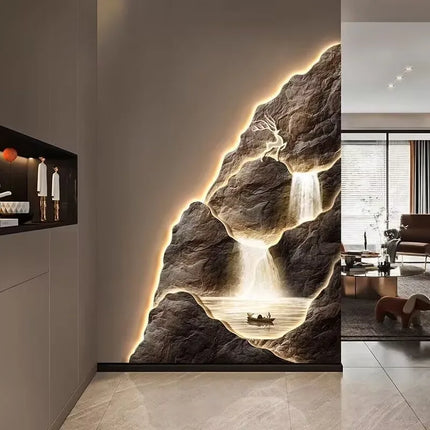 Luxury Landscape Wall Art Painting for Entrance & Corridor – Elegant Hanging Decor by zapcart