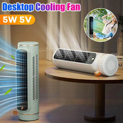Household Desktop Tower Fan Portable Air Conditioner Fan Circulating Fan USB Charging Air Cooling Electric Fan for Room Home by zapcart