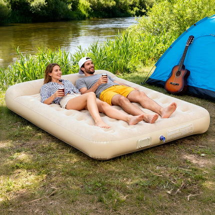 New Air Mattress Built-in Pump Self-inflating Mat Cushion Outdoor Tent Inflatable Bed Double sleeping Pad For Camping or Indoor by zapcart