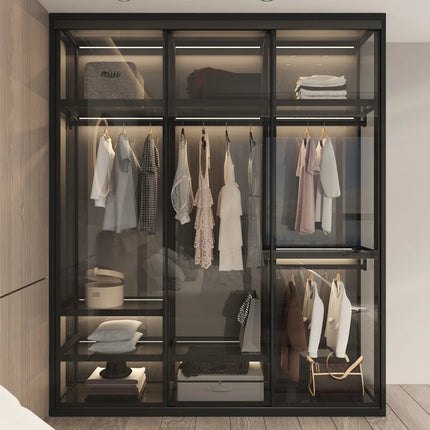 Living Room Bedroom Closet Storage Clothes Cupboard System Wardrobe Display Modern Minimalist Guarda Roupa Trendy Furniture by zapcart