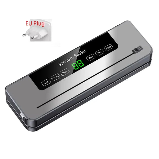 Electric Vacuum Sealer Food Storage Seal Touch Button Dry/Wet Built-in Cutter Kitchen Food Sealing Vacuum packaging machine by zapcart