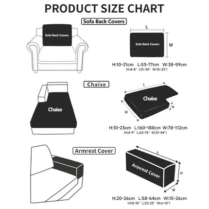 Waterproof Sofa Cover Luxury Adjustable Elastic Couch Cover for Living Room Sofa Seat Cover 1 2 3 4 seater l shaped full set by zapcart