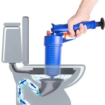 Pipe Plunger Sink Drain Unblocker High Pressure Air Drain Blaster Pneumatic Plungers for Toilet Shower Floor Drain Blockage Tool by zapcart