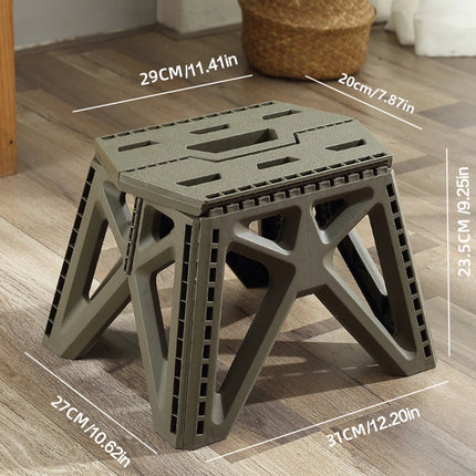 Portable Folding Chair High Load Bearing Durable Foldable Small Stool for Indoor/Outdoor Use, Camping, Hiking, Fishing, BBQ by zapcart