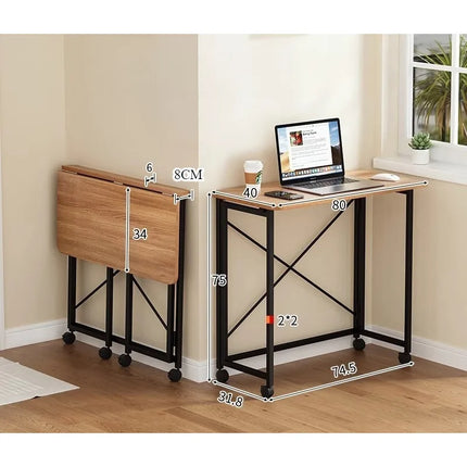 Folding computer desk desk removable table home student study table bedroom bedside table writing table desk by zapcart